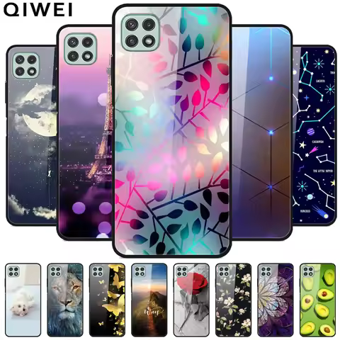 For Samsung Galaxy Wide5 Case Tempered Glass Hard PC Phone Back Cover for Galaxy Wide 5 Bumpers Case