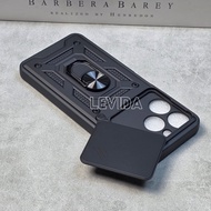 Realme Note 70 Case Robot Slide Camera Protect + Ringstand Black Realme Note 70