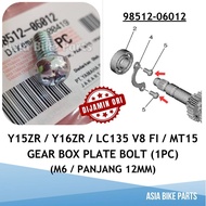 Yamaha Original Y15ZR / Y16ZR / LC135 V8 FI / MT15 Gear Box Plate Screw Ikat Plate Gear Box - 98512-