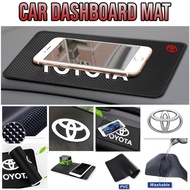 TOYOTA Anti Slip Dashboard Mat Silicone Sticky Pad Phone Car Interior Decoration Accessories Aksesor