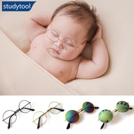 STUDYTOOL 1Pc Newborn Baby Glasses Photography Props Boy Gentleman Mini Sunglasses Photo Studio Shoo