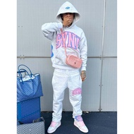 WCFH SynaWorld Foam Printed Hooded Sweatshirt Central Cee Casual Sportswear Suit