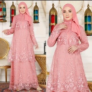 Gamis Pesta Tulle Bordir Naina BJ