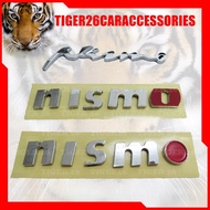 NISMO 3D Chrome Car Logo Emblem Badge Word Wording Letter Font Nameplate  Sticker Decal