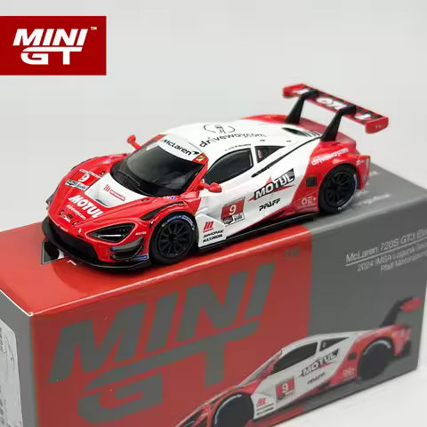 MINIGT 1:64 McLaren 720S GT3 Evo Pfaff Motorsports 2024 Alloy Car Model 993
