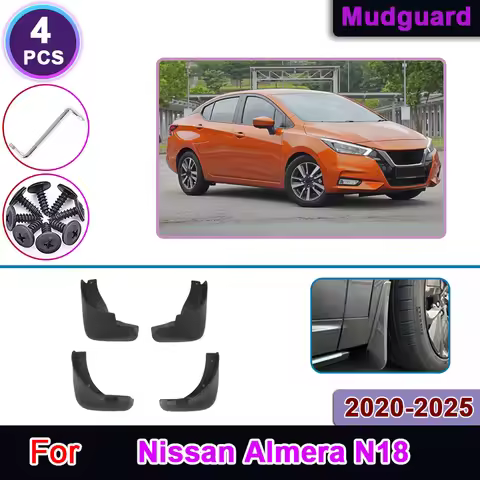 For Nissan Almera 2020-2025 Versa Sunny N18 Anti-splash Mudguards Front Rear Fender Anti-Sand Guard 