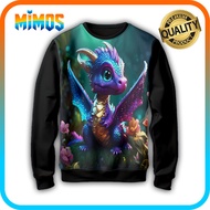 3D Dragon Animal Children's Sweater Dragon 3D Dragon Top N3D-19 _SW For Ages 1-12 Years