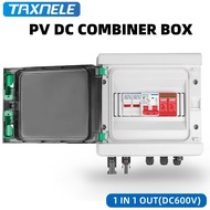 Solar photovoltaic PV DC Combiner Box Surge Lightning Protection 1 input 1 out DC 600V Fuse MCB SPD