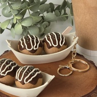 Takoyaki Japanese Osaka Food Fidget Clicker Keychain Fidget Clicker Fidget Keychain