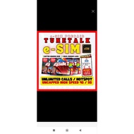 E-sim Tunetalk5g/unlimiteddata/350GB