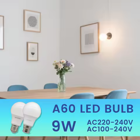 5PCS 9W Bombilla Led Bulb Lamp E27 AC 220V 120V No Flicker Light Warm White Natural Lighting 3000K 6