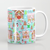 Mug Glass Cup christmas xmas holiday Gingerbread Man ladies kids Gingerbread Man cookies winter cand