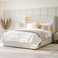 Velvet Bed Katil Divan Bed Add On Foam Mattress
