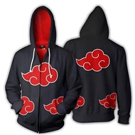 Akatsuki Anime Zipper Hoodie Sweater Akatsuki Hoodie Jacket M-XL Akatsuki Anime naruto Cloak