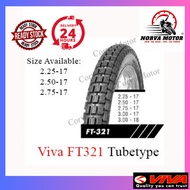 Norva Motor Tayar Viva Tube-Type Tyre Ft321 2.25X17 225X17 2.50-17 250-17 Ft321