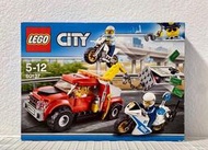 LEGO 60137樂高城市警察追蹤重型拖車拼裝積木 兼容C