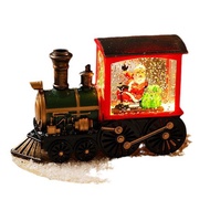 【SUNNY2015 SHIPPING】Christmas Crystal Ball Ornaments LED Night Lights Train Merry