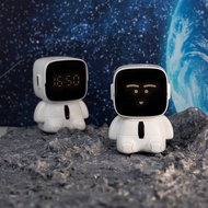 Cute and sleepy alarm clock, Emoji Clock, student USB charging robot, electronic clock, children's c