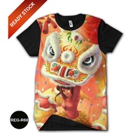 3D Children's Lion Dance T-Shirt Lion Dance Children's Lion Dance Shirt REG-R66