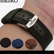 Watch Strap Adapt to SEIKO SEIKO No. 5 Canvas Men's Watch Strap Accessories