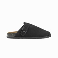 Greatbro - Boston Black Suede Synthetic Leather Unisex Slip On Clog Sandals with Trendy Motifs 38-43