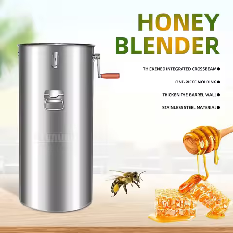 Manual Honey Extractor 2 Frame, Stainless Steel Honey Spinning Machine, Honey Separator for Beekeepi