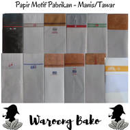 KERTAS PAPER MANIS MOTIF PABRIKAN UKURAN 90MM | KERTAS PAPER MANIS R MIL / BLANK HITAM / BLANK COKLA
