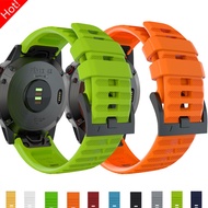 22MM 26MM Silicone Straps compatible For Garmin Fenix 6X 6 6S Pro 7X 7 sports Wristband Fenix 5 5X 5S Plus Smartwatch Bracelet