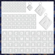 (F  Z)108 Pcs Letter and Number Stencils 3 Sizes 1/3/5 Inch Alphabet Number Templates Reusable Plast