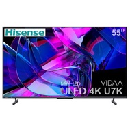 HISENSEทีวี U7K VIDAA ULED Mini LED (55", 4K, Smart TV, ปี 2023) รุ่น 55U7K