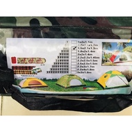 Khemah Berkelah/celoreng/khemas askar Keluarga 3 org pos jnt sahaja 