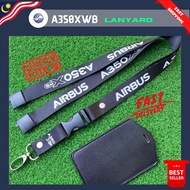 [KEDAI LOKAL ] PREMIUM AIRBUS A350XWB LANYARD FREE ID HOLDER / aviation merchandise
