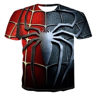 Movie Spider-Man Short Sleeve3DPattern Printed Men's round Neck Short SleeveTT-shirt