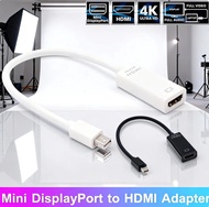 Mini DP Thunderbolt to HDMI Adapter supports 4K, 2K, and 1080P resolutions, compatible with PC, MacB