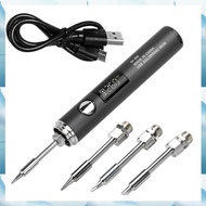 [G V W E] DC3.7V 2A USB Electric Soldering Iron Type-C 5 Gears Temperature Adjustable 260-420 C Mini