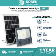DOSEN Solar light outdoor lighting 100W-2000W Solar Spotlight lampu solar IP67 Waterproof solar led 
