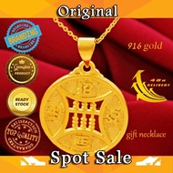 GD9 916 Gold Copper Coin Abacus Pendant