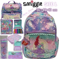 Ariel Mermaid Smiggle Bag/Ariel Mermaid Mermaid Girl Smiggle Backpack/Elementary School Smiggle Bag/Elementary School Girl Bag