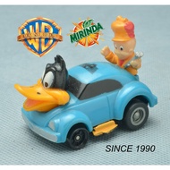 No.230 Mcdonal's Fast Food Toy 1990 Duffy Duck and Elmer Fudd on Dradster Racing Car From Looney Too