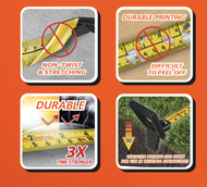 PUMPKIN เทปวัดที่สายเหล็กเคลือบไนล่อน รุ่น PTT-3XS50C (11111-S50C) 3SPEED 50m.x13mm. ตลับเมตร ที่วัด