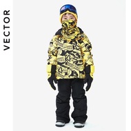 VECTORKIDS兒童滑雪服套裝防水保暖男童戶外專業加厚滑雪衣滑雪褲