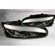 Proton Wira/Satria/Putra Projector Headlamp With Eyelip LED Projector Glass Eyelip LED