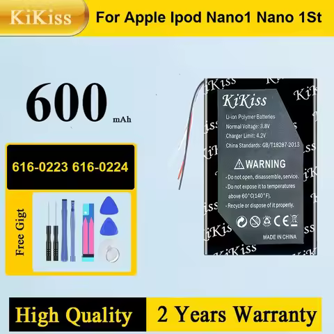 616-0224 Battery 616-0223 for IPod Nano 1 1st Gen Generation MP3 Rechargeable Nano1 616-0223 Batteri