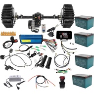 Rear Differential Axle Kit Wheel Snow Sand Tracks 48V 1000W Brushless Motor & 6-DZM-12 Set for DIY E