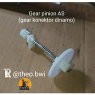 Sparepart Gear pinion AS konektor ke dinamo mesin jahit mini portable 202a |Theo R