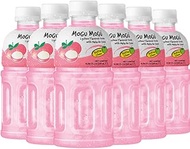 Lemorele Mogu Fruit Juice Lychee Delicious for Kids. Kids with NATA de Coco, Coconut Jelly. Juices Bottles Made Adults and Ready to Drink juices, 10.82 Fl Oz (Pack of 6)