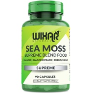 Organic Sea Moss Capsules - Bladderwrack with Burdock Root Capsules - Irish Seamoss Pills - Stronger