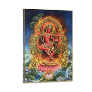 Tibetan Thangka Buddhist Poster Zuoming Buddha Mother Painting Art Canvas Printing Gift Canvas Paint