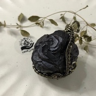 黑騎士玫瑰 埃及預言石原礦手作項鍊 天機石