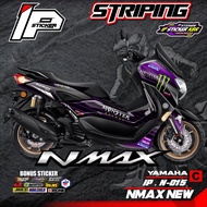 (cod) striping NMAX NEW(monster energy)- sticker striping variasi list yamaha NMAX NEW(monster energ
